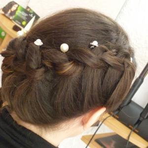 Chignon tressé  Hair MS Studio Salon de coiffure