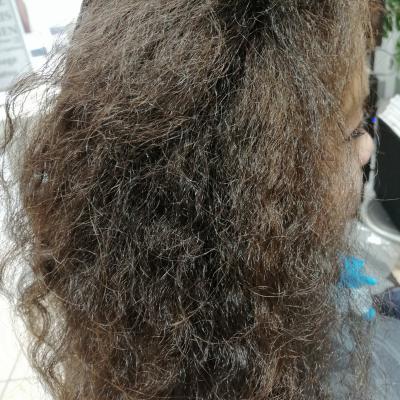 lissage japonais sur la totalité de la chevelure